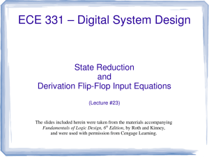 Lecture #23 - State Reduction and Flip