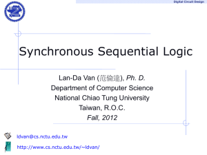 Lecture 5 Synchronous Sequential Logic
