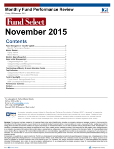 Fund Select Bulletin - IGI Investment Bank