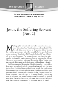 Jesus, the Suffering Servant (Part 2)