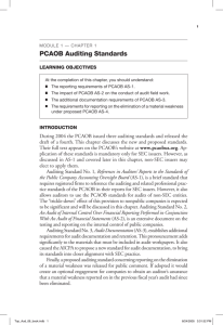 PCAOB Auditing Standards