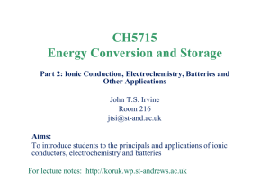 lecture 2 lithium battery electrolytes