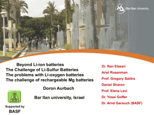 Beyond Li-ion batteries The Challenge of Li