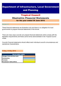 Tropical Council Financial statements
