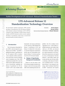 LTE-Advanced Release 12 Standardization Technology Overview