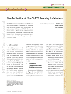 Standardization of New VoLTE Roaming Architecture