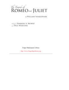 Romeo and Juliet - Folger Digital Texts