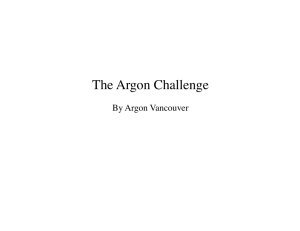 The Argon Challenge
