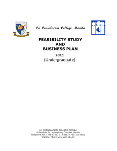 feasibility study & business plan