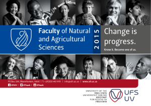 Natural and Agricultural Sciences