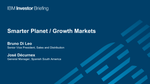 Smarter Planet / Growth Markets