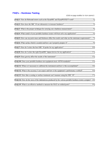 FAQ's – Hardness Testing