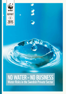 NO WATER – NO BUSINESS