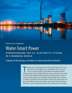 Executive Summary -- Water-Smart Power: Strengthening the U.S.