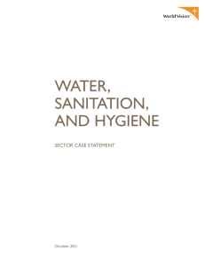 water, sanitation, and hygiene