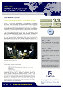 system overview envhydro data presentation, alarm and