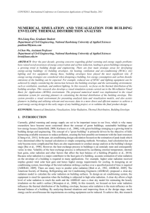 numerical simulation and visualization for building envelope thermal