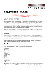 Shattered Glass study guide