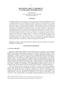 Reasoning about Variability in Comparing Distributions