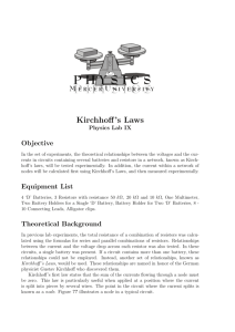 Kirchhoff's Laws