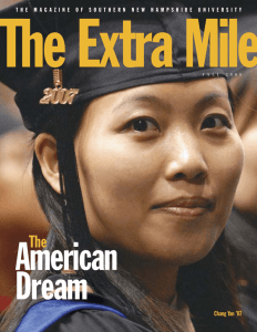 The Extra Mile [Fall 2008] - Academic Archive Home