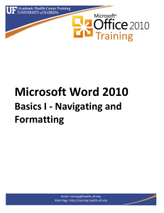 Microsoft Word 2010