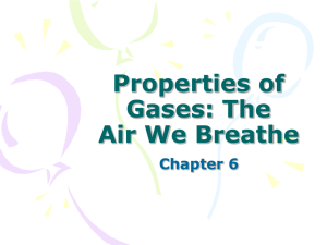 Properties of Gases: The Air We Breathe