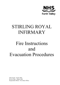 Fire Instructions and Evacuation Procedures SCH