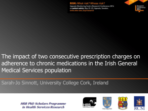 The impact of two consecutive prescription charges on