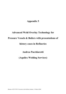 Appendix 5 Advanced Weld Overlay Technology