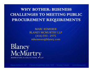 WHY BOTHER: BUSINESS CHALLENGES TO MEETING PUBLIC