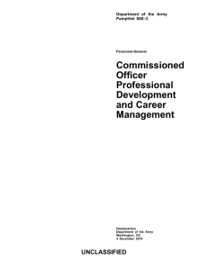 DA PAM 600-3, Commissioned Officer Professional Development