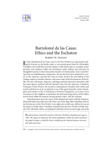 Bartolomé de las Casas: Ethics and the Eschaton