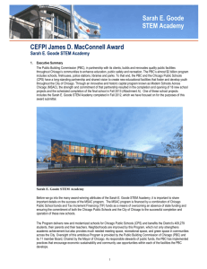 Sarah E. Goode STEM Academy - MacConnell Award