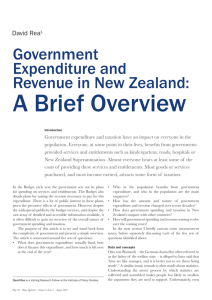 Government Expenditure and Revenue in New Zealand
