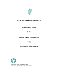 Mayo County Council - Audit Report 2012