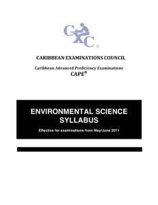 CAPE Environmental Science