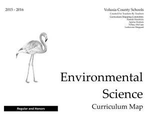 Environmental Science - Volusia County Schools