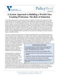 A System Approach to Building a World-Class Teaching