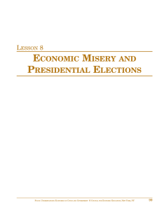 Lesson 8: Economic Misery and Presidential Elections