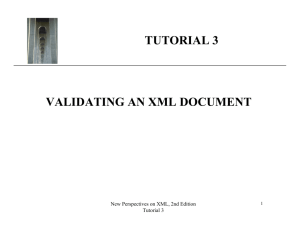 tutorial 3 validating an xml document