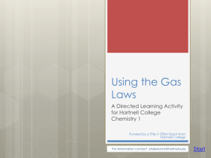 Using the Gas Laws