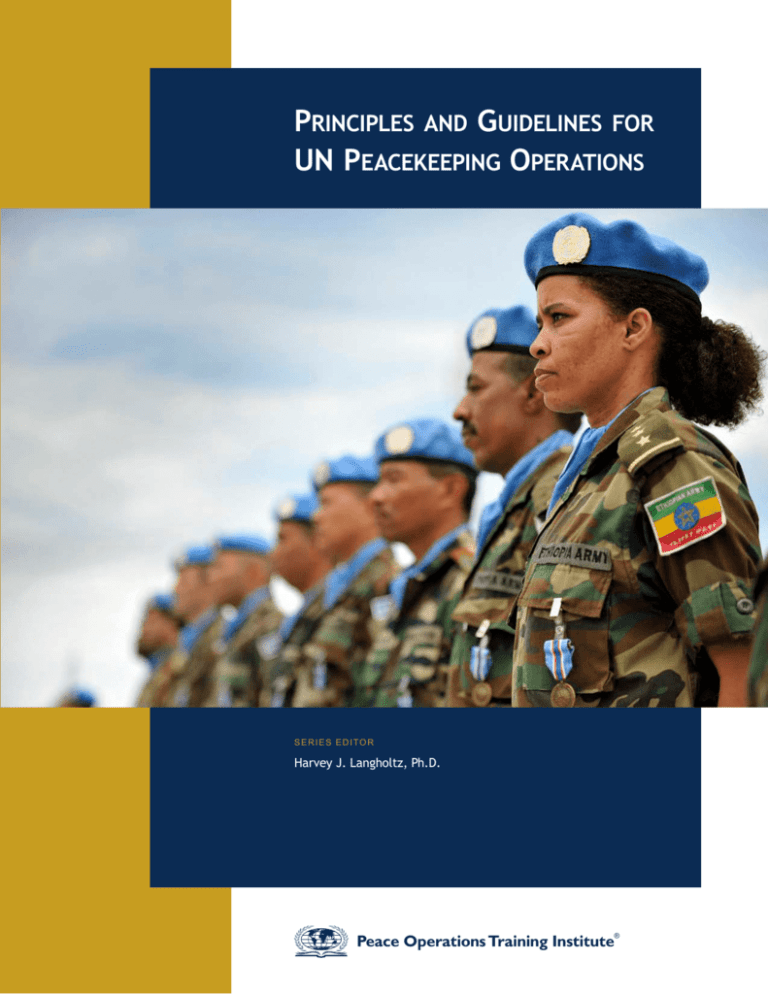 What Are The Goals Of The United Nations Department Of Peacekeeping Operations