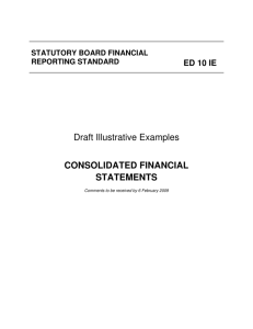 Illustrative Examples - Accounting Standards for Statutory Boards