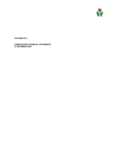 xyz bank plc consolidated financial statements 31 december 2009