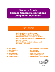 Seventh Grade - Michigan Math and Science Centers Network