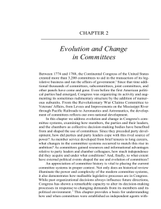 Evolution and Change in Committees