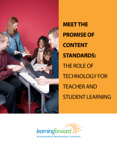 Meet the Promise of Content Standards: The Role of Technology for