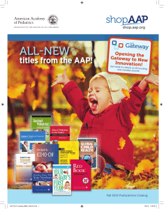 Fall 2015 Catalog - American Academy of Pediatrics