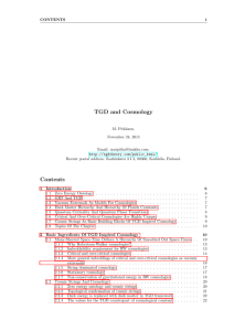 TGD and Cosmology Contents